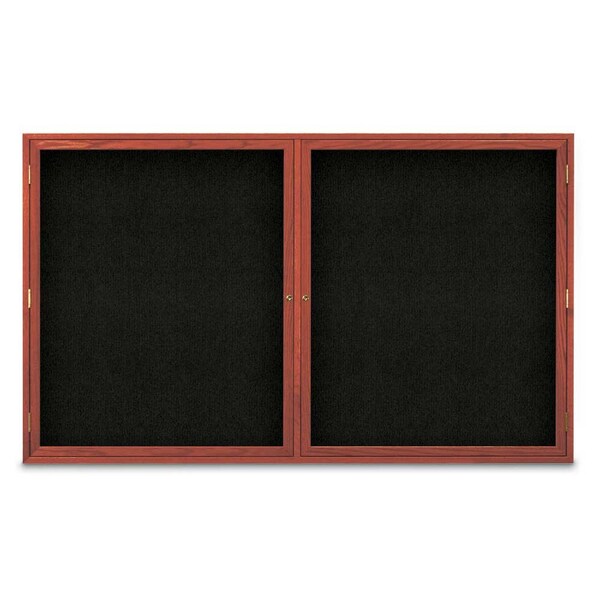 Sliding Door Indoor Enclosed Corkboard, 7
